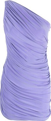 Diana ruched one-shoulder midi dress