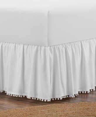 Levinsohn Textiles Belles & Whistles Pom Pom Trim King Bed Skirt