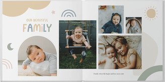 Photo Books: Boho Baby Photo Book, 12X12, Premium Leather Cover, Deluxe Layflat