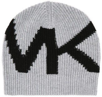 Logo Intarsia Knitted Beanie