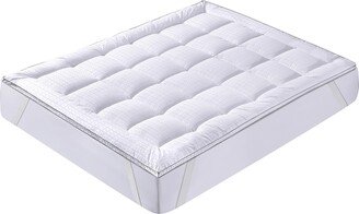 Grid Jacquard 2 Down Alternative Mattress Topper, Queen