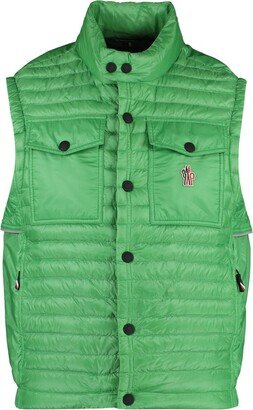 Logo Patch Padded Vest-AC