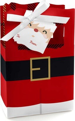 Big Dot of Happiness Jolly Santa Claus - Christmas Party Favor Boxes - 12 Count