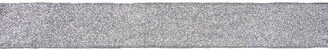 Northlight Silver Glittered Christmas Wired Craft Ribbon 2.5