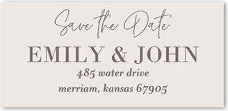 Wedding Address Labels: Set On A Date Address Label, White, Address Label, Matte