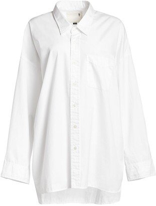 Drop Neck Oxford Shirt