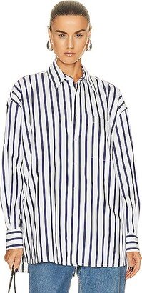 Stripe Shirt in Navy