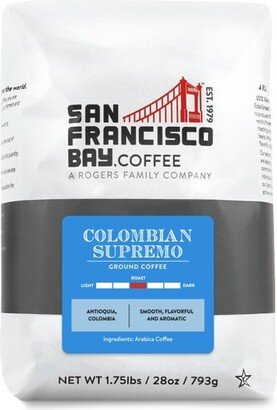 San Francisco Bay Coffee, Colombian Supremo, 28 oz Ground Coffee
