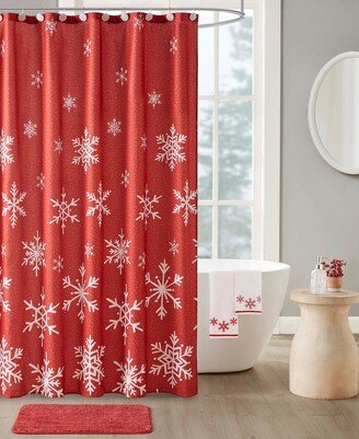 Decor Studio Red Snowflake 17-Pc. Bath Set