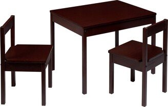 Amazon Basics Solid Wood Kiddie Table With Two Chairs