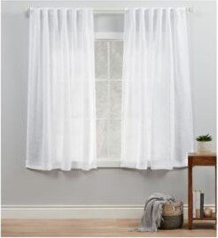 Curtains Bella Sheer Hidden Tab Top Curtain Panel Pair