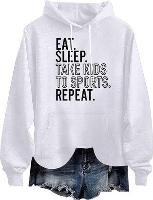 HADST THE NO/RTH FA*CE early p*rime day dea*ls Womens Oversized Hoodies Fleece Sweatshirts Funny Letter Print Long Sleeve Sweaters Pullover Fall Clothes with Pocket