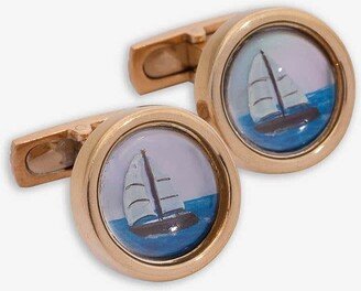 Cufflinks With Sailing Boat Cufflinks