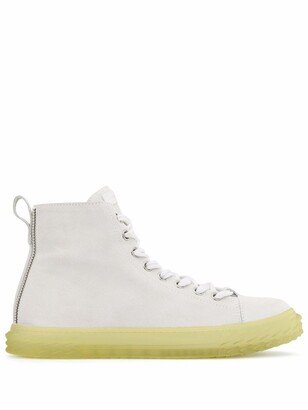 High Top Ridged Sole Sneakers