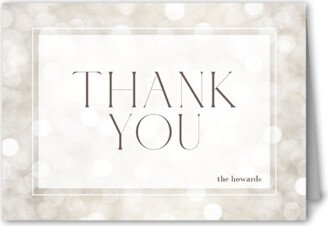 Thank You Cards: Bubbly Party Thank You Card, Beige, 3X5, Matte, Folded Smooth Cardstock