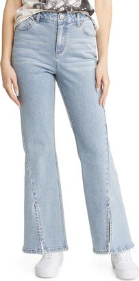 High Waist Forward Seam Flare Jeans