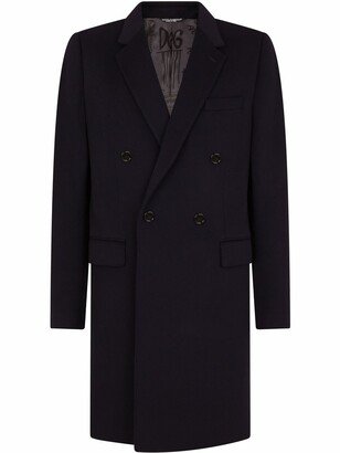 Double-Breasted Mid-Length Coat
