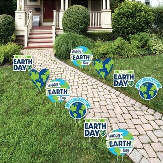 Big Dot Of Happiness Happy Earth Day - Lawn Decor - Outdoor Save the Planet Yard Decor - 10 Piece