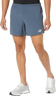 Impact Run 5 Shorts (Thunder) Men's Clothing