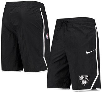 Men's Black Brooklyn Nets Courtside Heritage Shorts