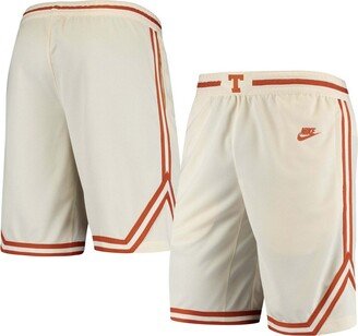 Men's Cream Texas Longhorns Retro Replica Performance Basketball Shorts