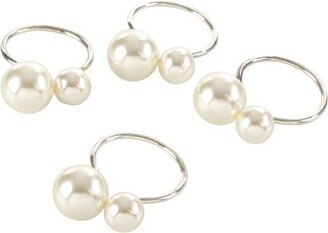 4pk Pearl Napkin Ring 1.5