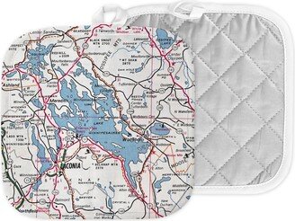 Lake Winnipesaukee Map Hot Pad - Pot Holder Kitchen Airbnb