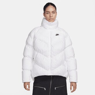 Women's Sportswear Windpuffer Therma-FIT Loose Puffer Jacket in White