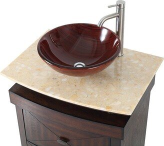 Chans Furniture 28'' Verdana Vessel Sink Bathroom Vanity