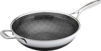 Livwell Diamondclad 12In Hybrid Nonstick Stainless Steel Wok Pan