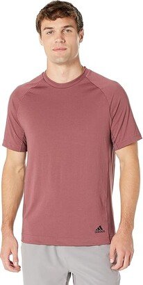 Yoga Tee (Quiet Crimson) Men's Clothing