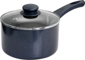 Anetta 2.5 Quart Nonstick Saucepan with Lid in Navy Blue