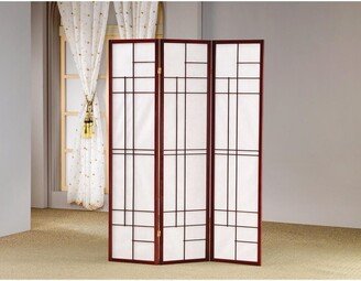 Classic 3 Panel Wooden Folding Screen - 70.25 H x 0.75 W x 52 L Inches