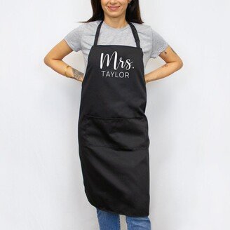 Mrs | Last Name Apron, Bride Custom Bridal Shower Gifts, Wedding Gift Ideas, Aprons For Women As