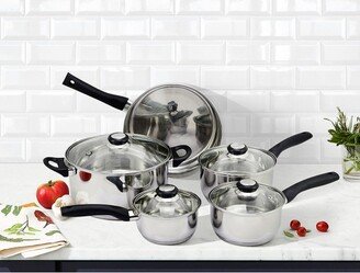 Saint Birch Stainless Steel Cookware Set, Stainless Steel