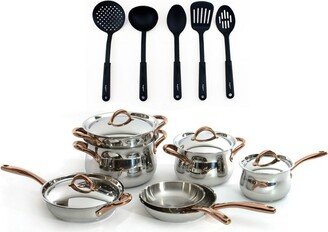 Ouro Gold 16Pc 18/10 Stainless Steel Cookware Set