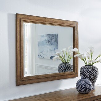 Carbon Loft Wallace Wood-framed Landscape Wall Mirror