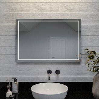 Claremore Rectangular Illuminated Mirror with Hang n Lock Easy Fitting System