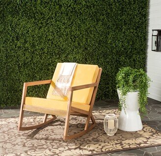 Outdoor Living Vernon Brown/ Yellow Rocking Chair