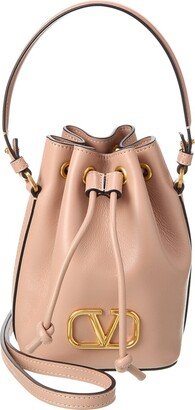 Vlogo Signature Mini Leather Bucket Bag-AE