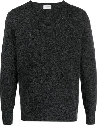 V-neck long-sleeve jumper-AG