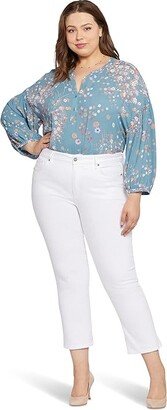 Plus Size Marilyn Straight Ankle in Optic White (Optic White) Women's Jeans