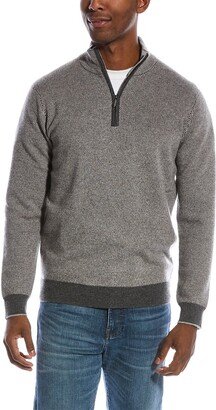 Birdseye Cashmere Mock Sweater