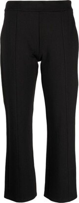 Low-Rise Flared Cropped Trousers