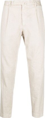 Château Lafleur-Gazin Cropped Cotton-Linen Trousers