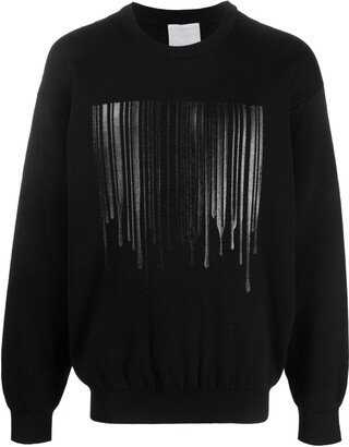 VTMNTS Logo-Print Knit Sweater