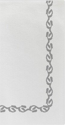 Papersoft Napkins Florentine Light Gray Guest Towels (Pack of 20)