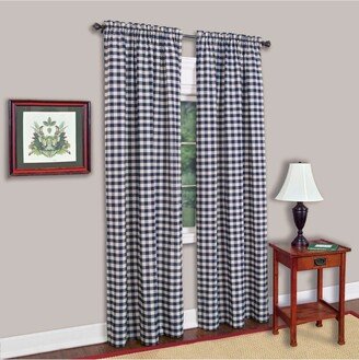 Buffalo Check Window Curtain Panel, 42x63