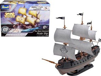 Level 2 Easy-Click Model Kit The Black Diamond Pirate Ship 1/350 Scale Model by Revell