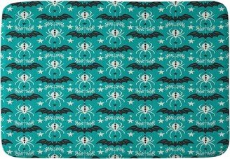 Night Creatures Memory Foam Bath Mat Teal